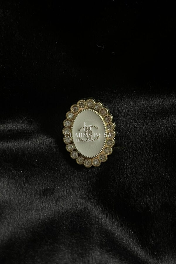 Chanel Kader Charm Wit - Metal