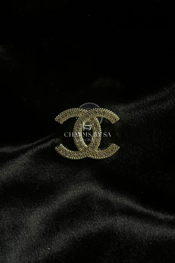Chanel Glitter Charm Goud - Metal