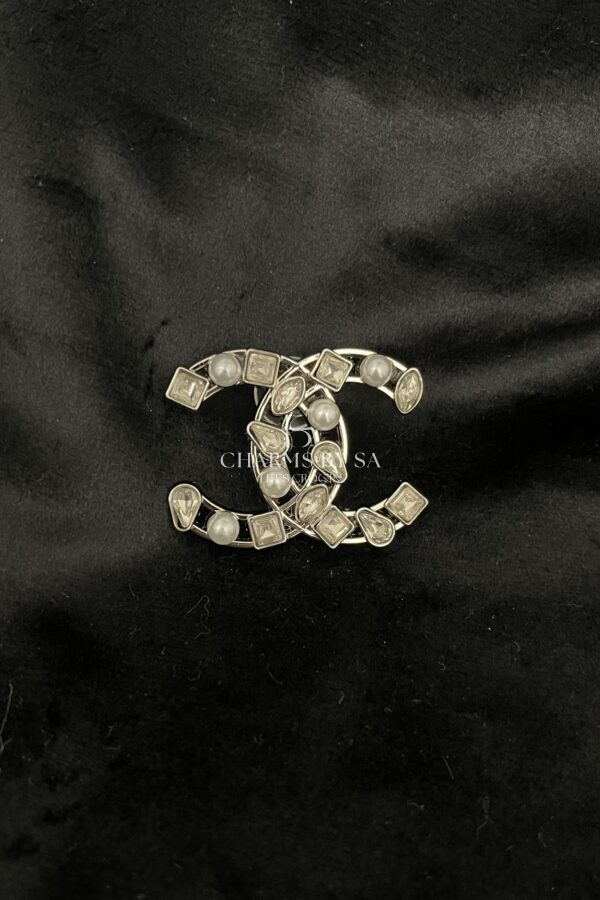 Chanel Parel Stone Zilver - Metal