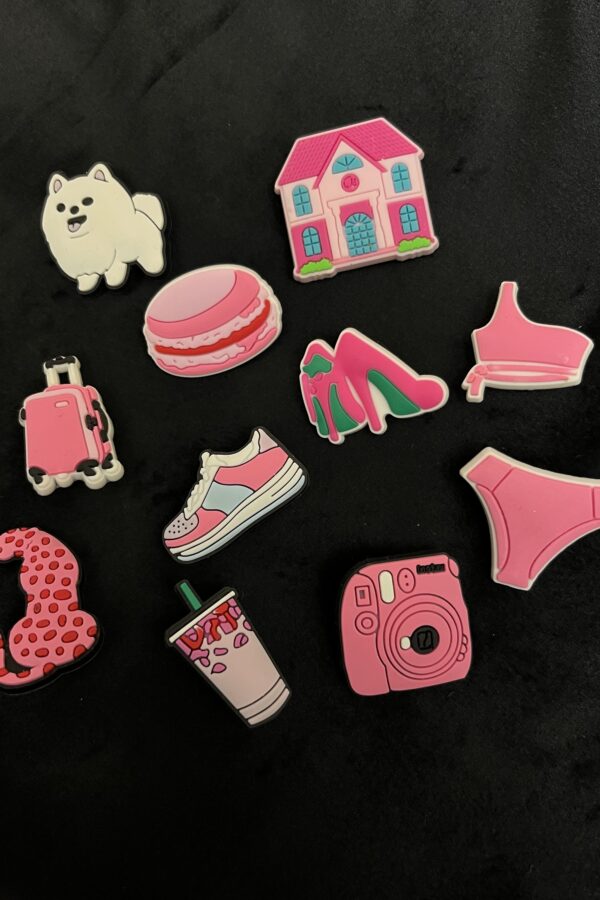 Bundel charms 11 pcs #pink