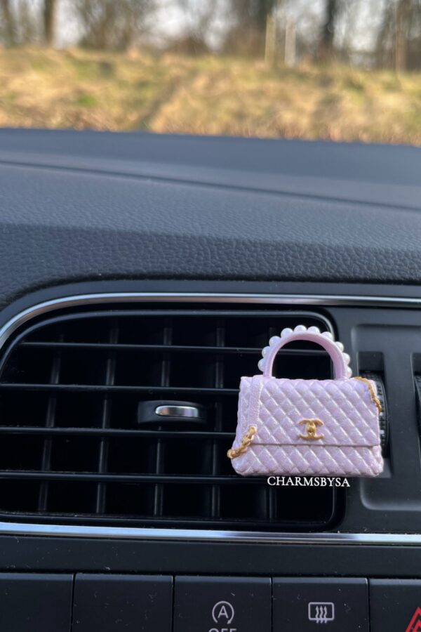 Car Charm - C - Tas Parel - Roze
